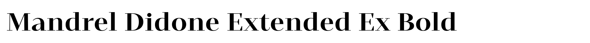 Mandrel Didone Extended Ex Bold image
